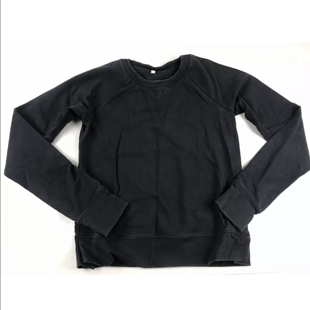 Lululemon Black Contrast Fabric front Back Top 4
